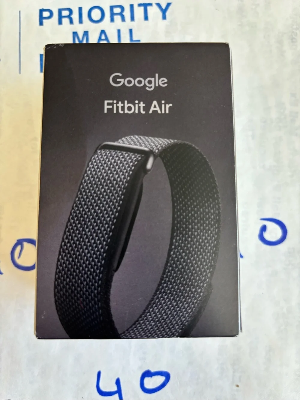 Google Fitbit Air Heart Rate Bluetooth Tracker Black Obsidian Loop
